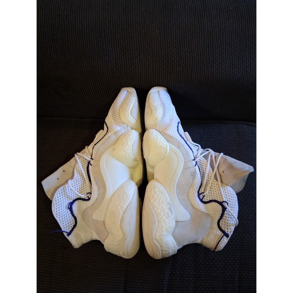 Adidas Crazy BYW LVL 1 Cloud White Purple CQ0992 Mens 13‎ Basketball Shoes main image 8